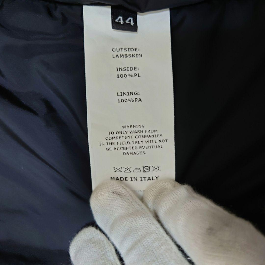 ✨美品✨エンメティ JURI ゴールド ライダースジャケット シングル 44