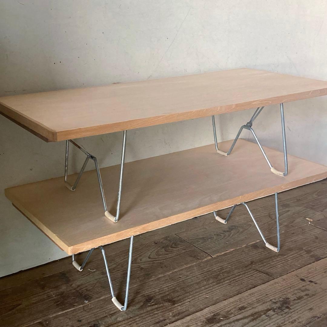 当時もの 未使用 ヴィンテージ レトロ 折り畳み 裁縫テーブル