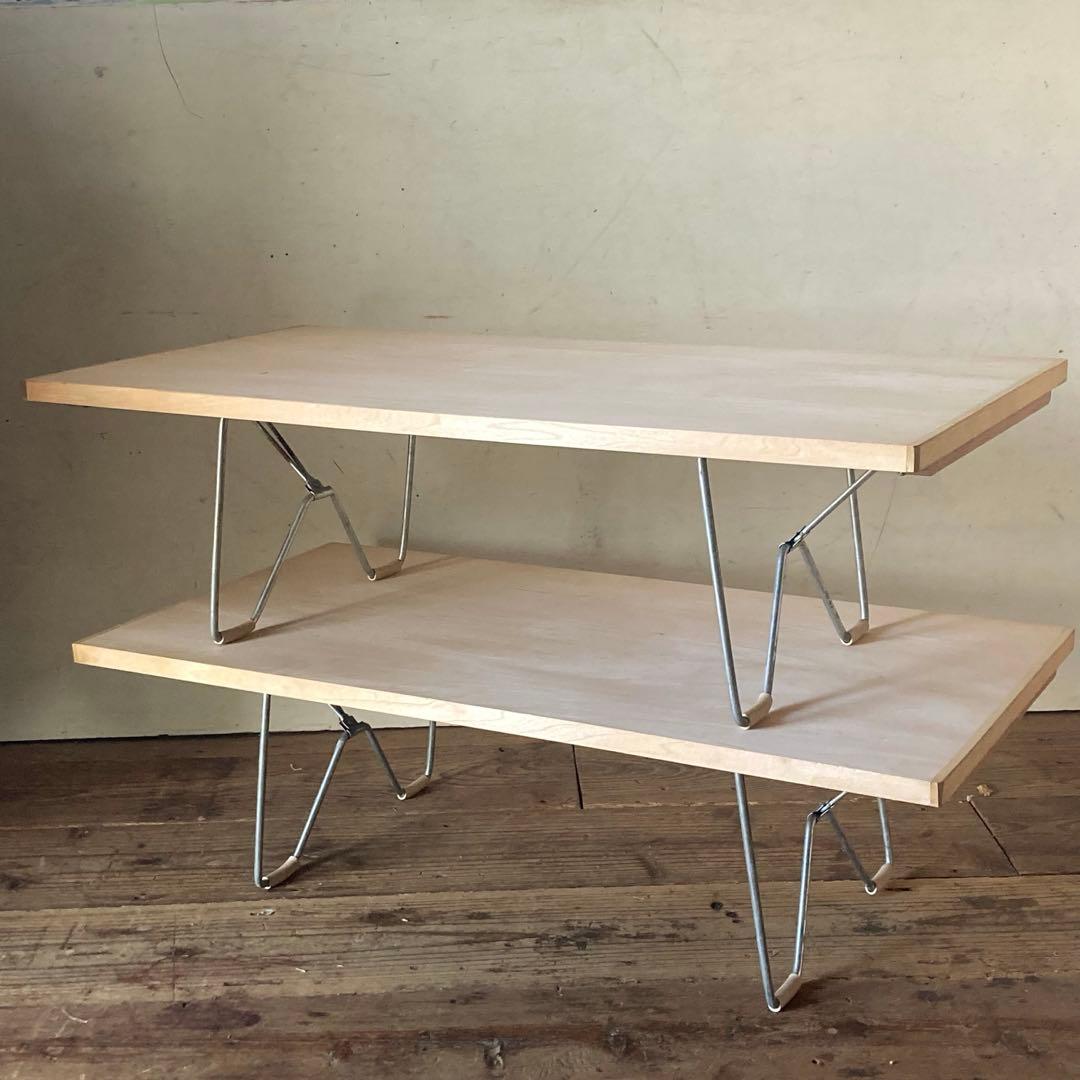 当時もの 未使用 ヴィンテージ レトロ 折り畳み 裁縫テーブル