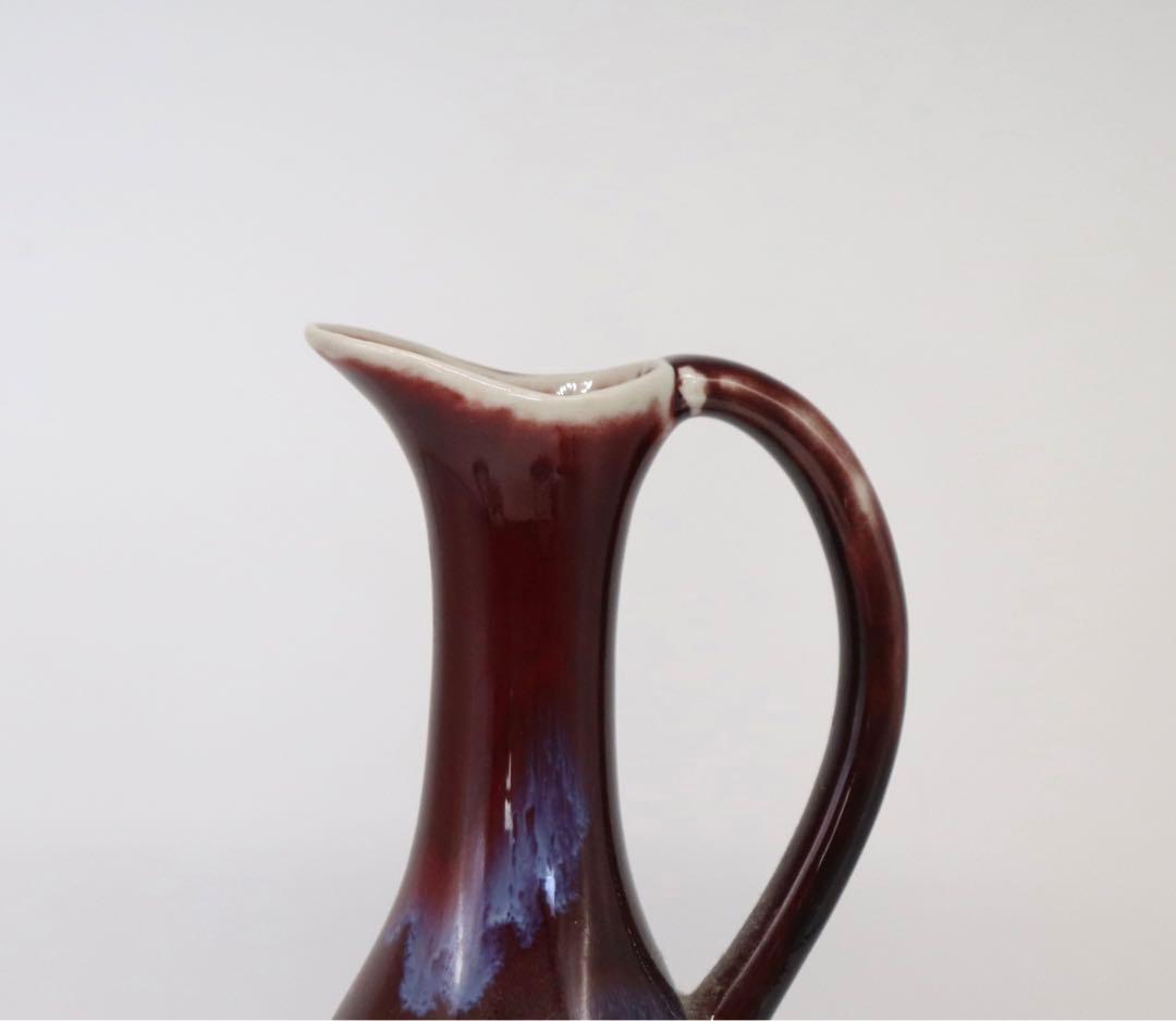 中国　窯変紅釉　水注　送料込み1020