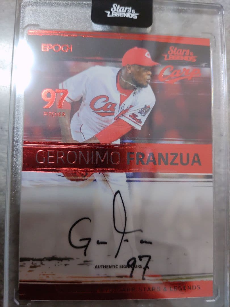 広島カープ　フランスア　サインカード