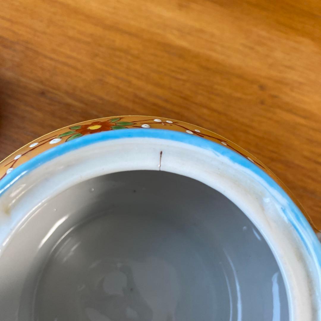 オールドジャパン　英国里帰り　ラスター彩　盛り上げ　チルドレンズ　ティーセット