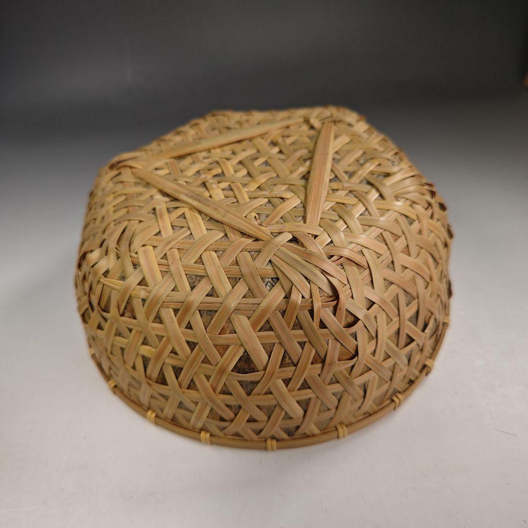 イ832 炭斗『田中篁斎造』『玄々斎好　常盤篭　炭斗籠　共箱』茶道具