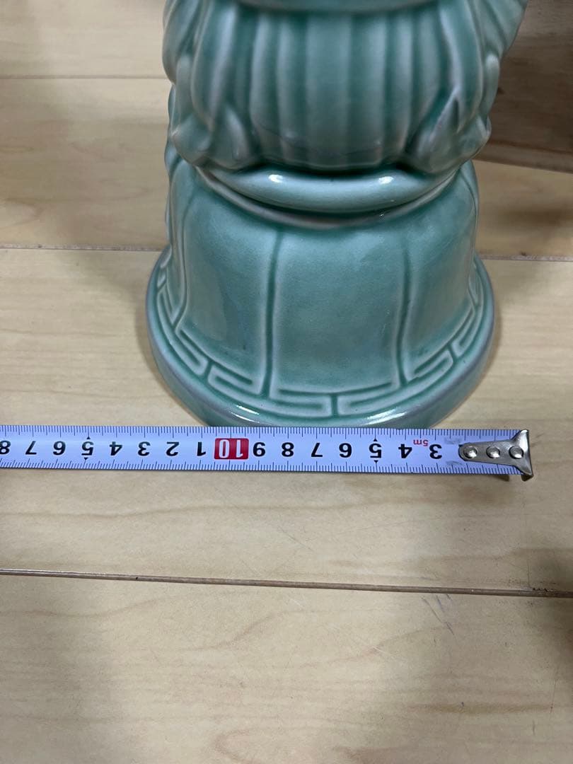 【美品】高麗青磁 半跏思惟像 はんかしゅいぞう 木箱付 仏像 美術品 骨董品