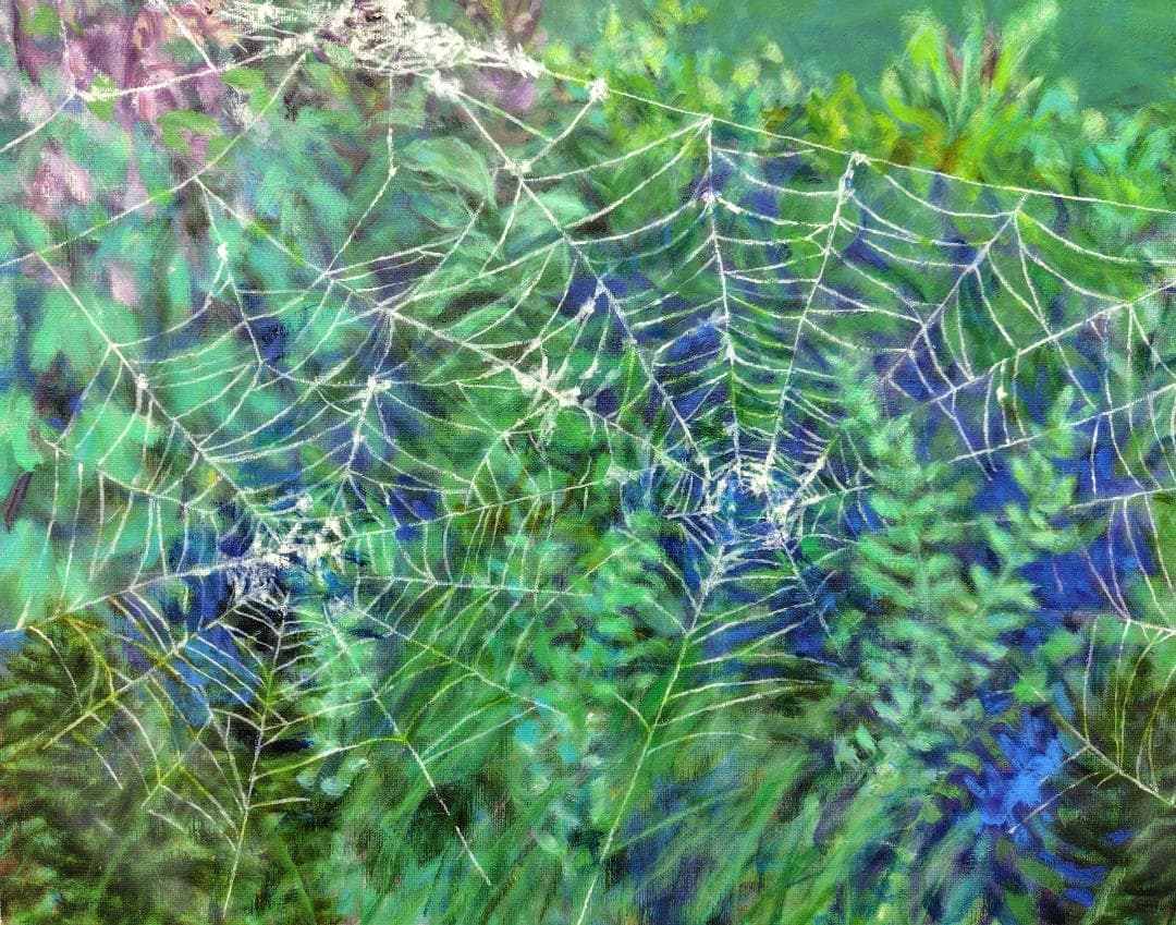 「梅雨明け」2008 F20 絵画 油絵 油彩画 アート 風景画 尾瀬ヶ原