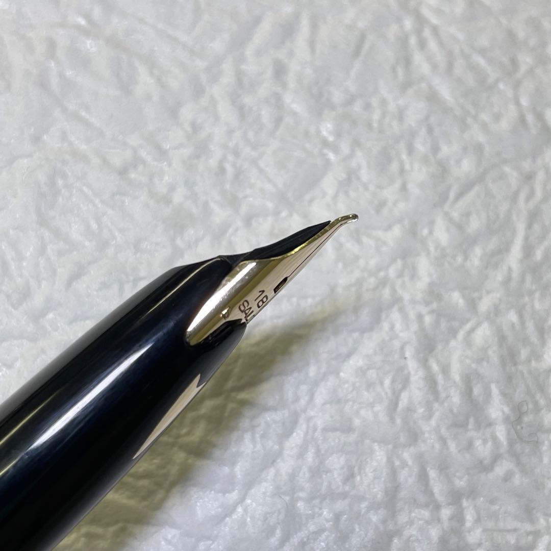 セーラー万年筆 黒壇 加賀蒔絵 田村一舟 18K 中字 長原宣義 長刀研ぎ