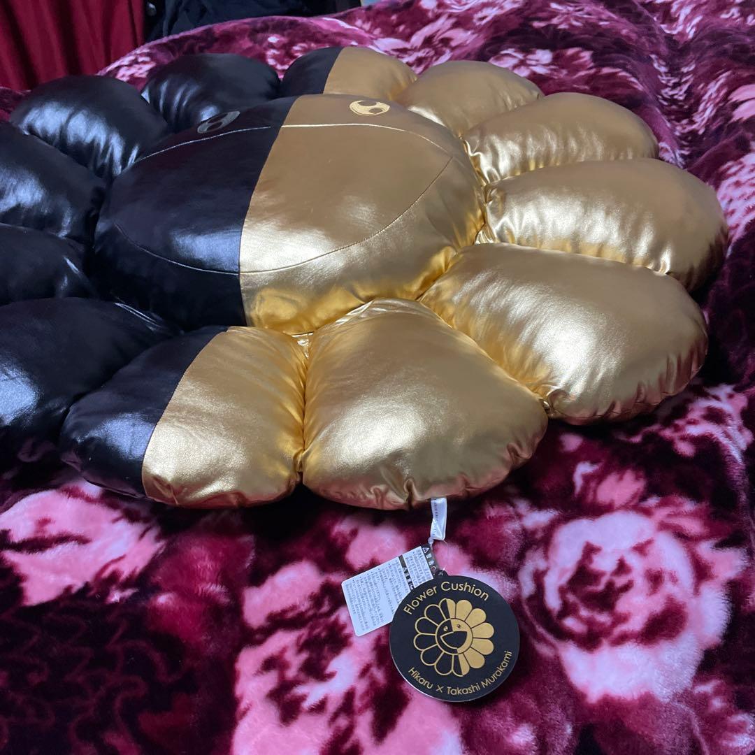 村上隆TM × ヒカルHIKARU フラワークッション 光沢 1m