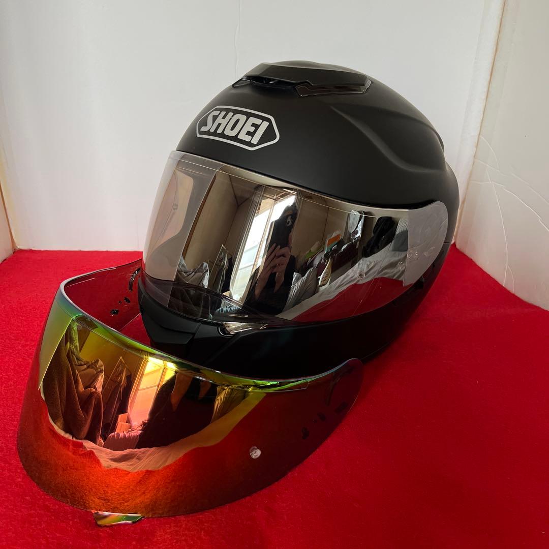 shoei gt-air マッドブラック 2種シールドとピンロック付き