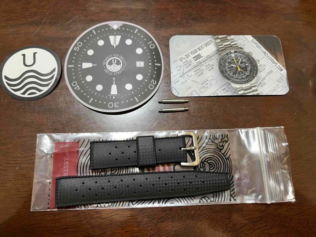 新品 アンクルセイコー　19㎜ トロピックタイプ ラバー ベルト