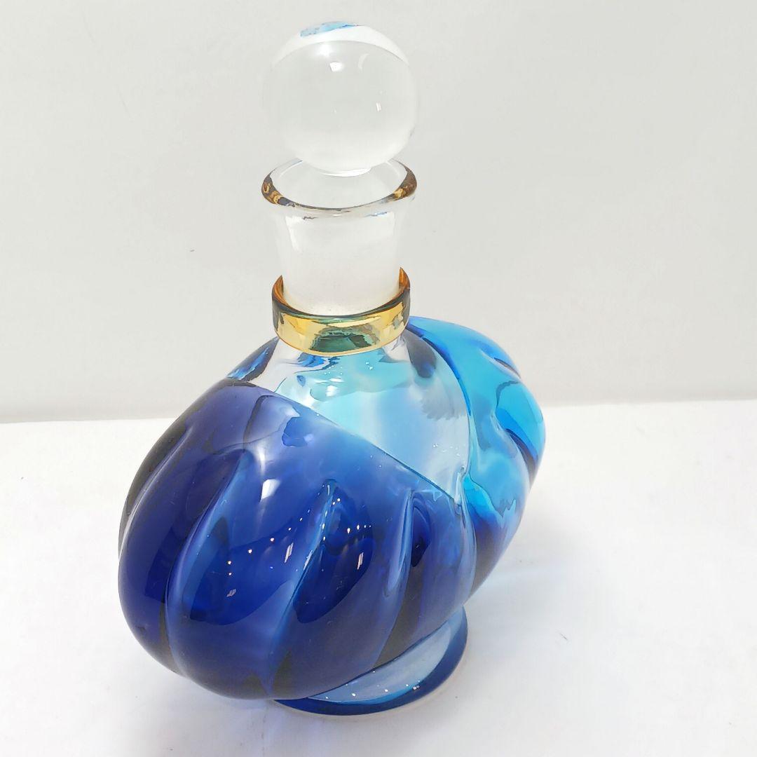 Y2293-62 津軽びいどろ 秋村実 色ガラス デキャンタ 飾瓶　#1