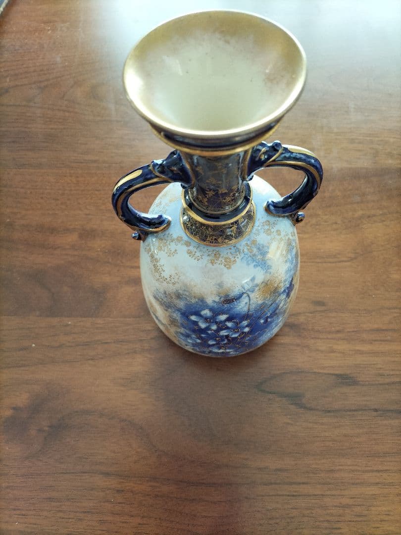 アンティーク　ドルトン・バースレム　ベース（花瓶）（イギリス）