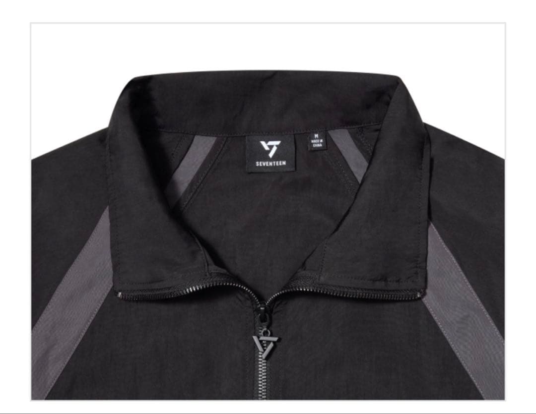 【新品未使用】SEVENTEEN NEWブラック ジップアップジャケット M