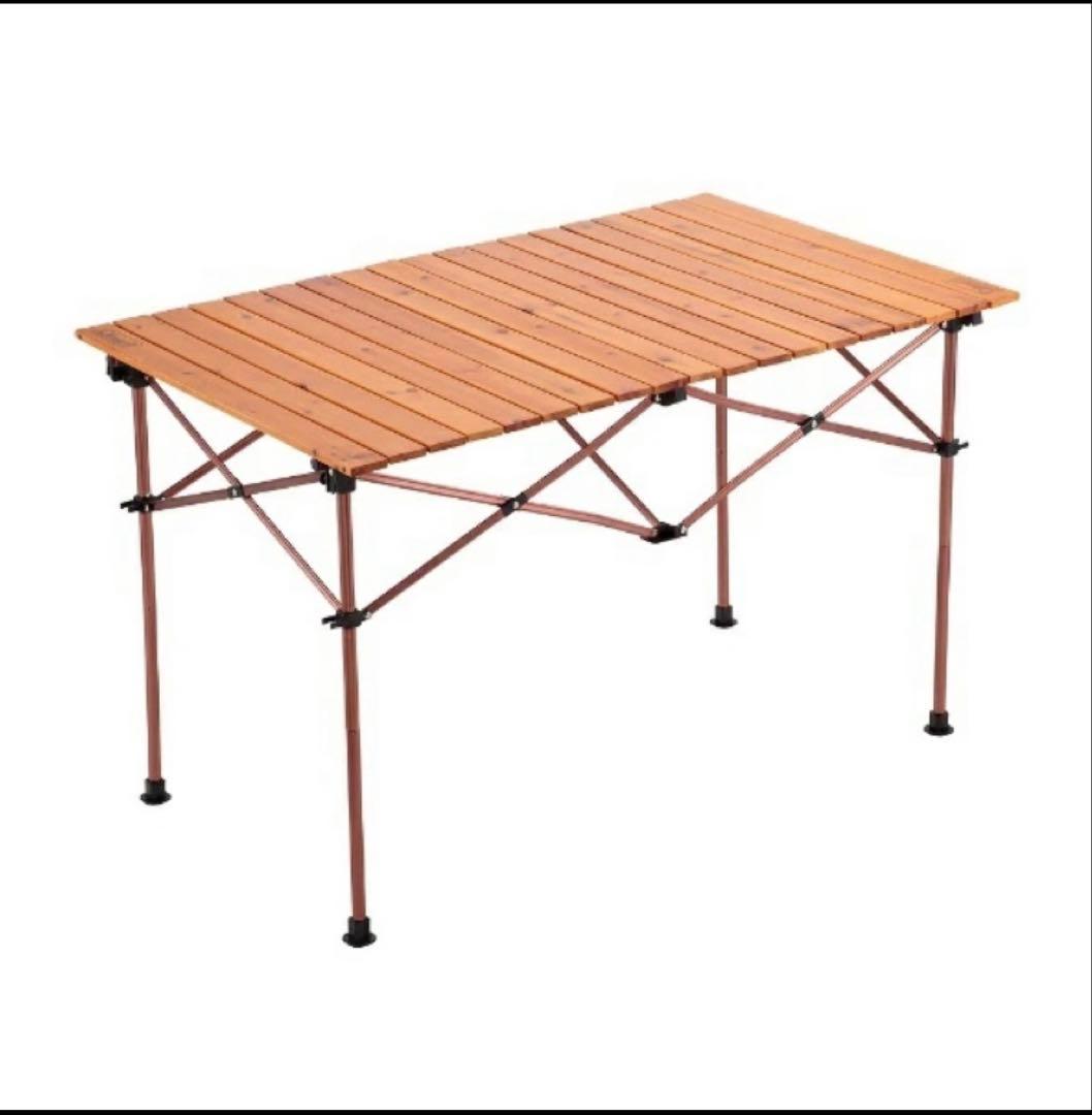 【未使用】コールマン ナチュラルウッドロールテーブルクラシック(110)