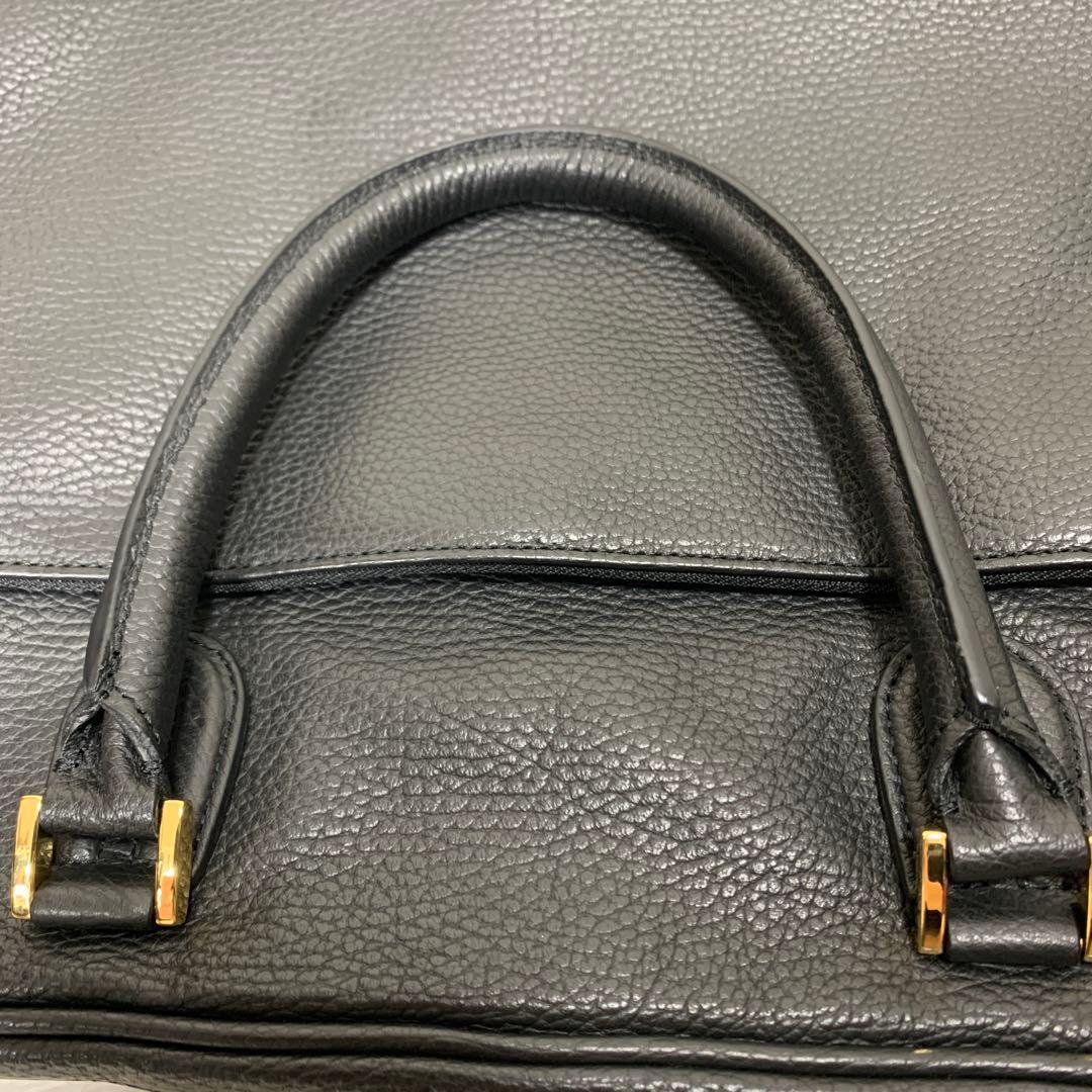 美品 CIMABUE ビジネスバッグ ショルダーストラップ 大容量 金金具
