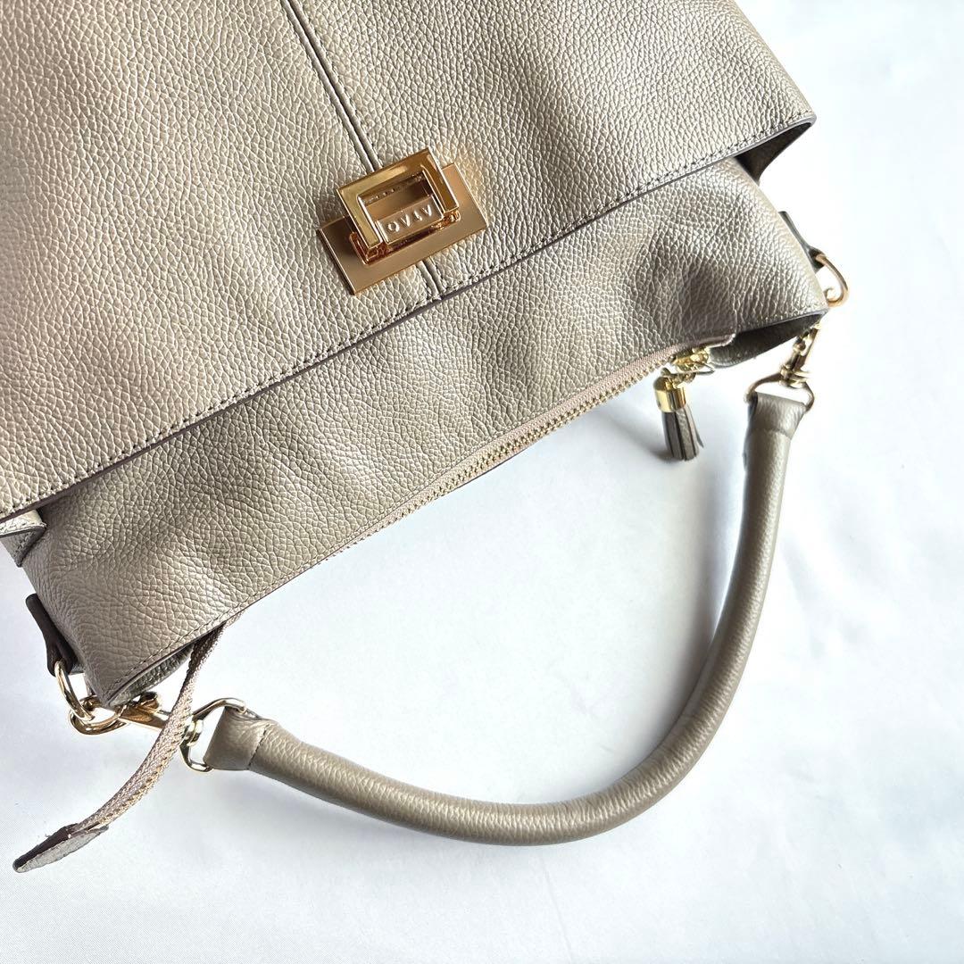 【美品】ATAO アタオ ニューウィークエンド バッグ トープ 牛革 レザー