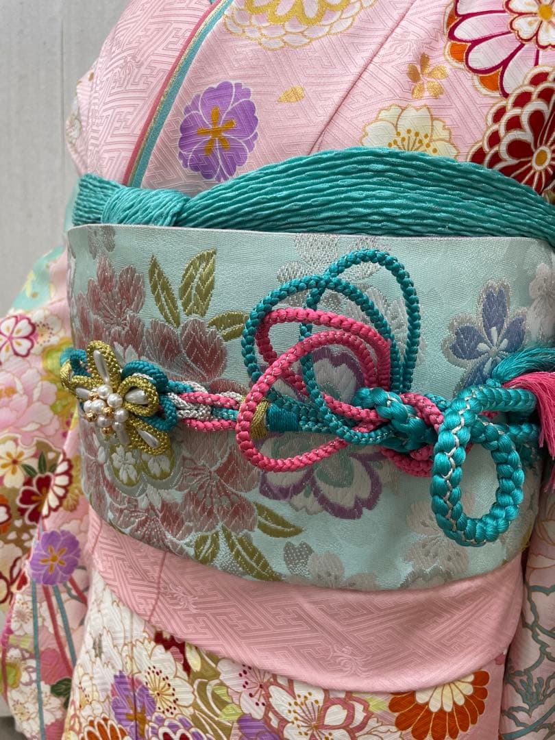 正絹　振袖　フルセット