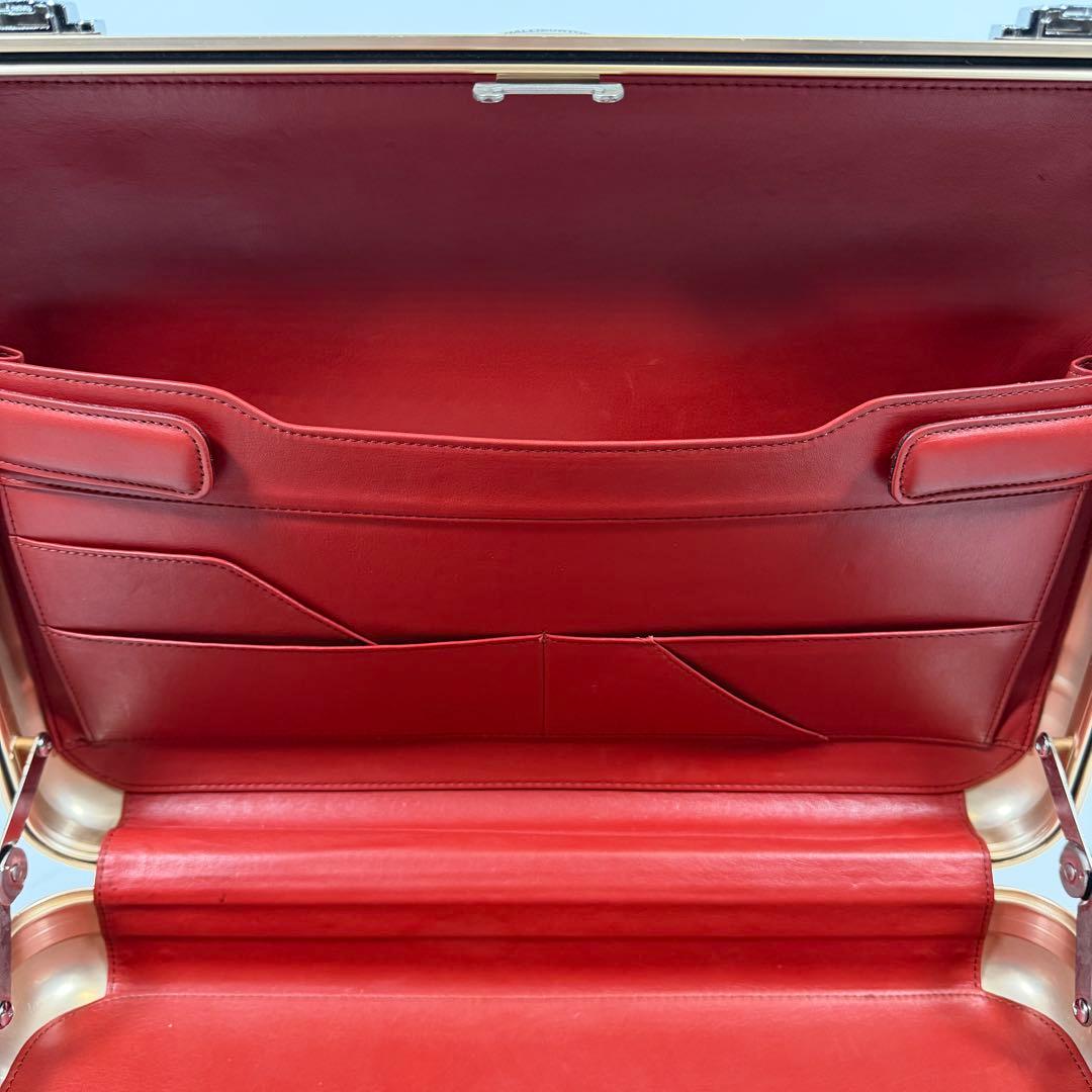 【希少色】ゼロハリバートン　アタッシュケース　ダイヤルロック　シャンパンゴールド