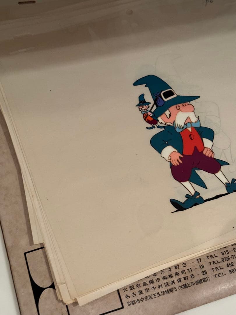 アニメ　ニルスのふしぎな旅セル画、工程表、オリジナル画