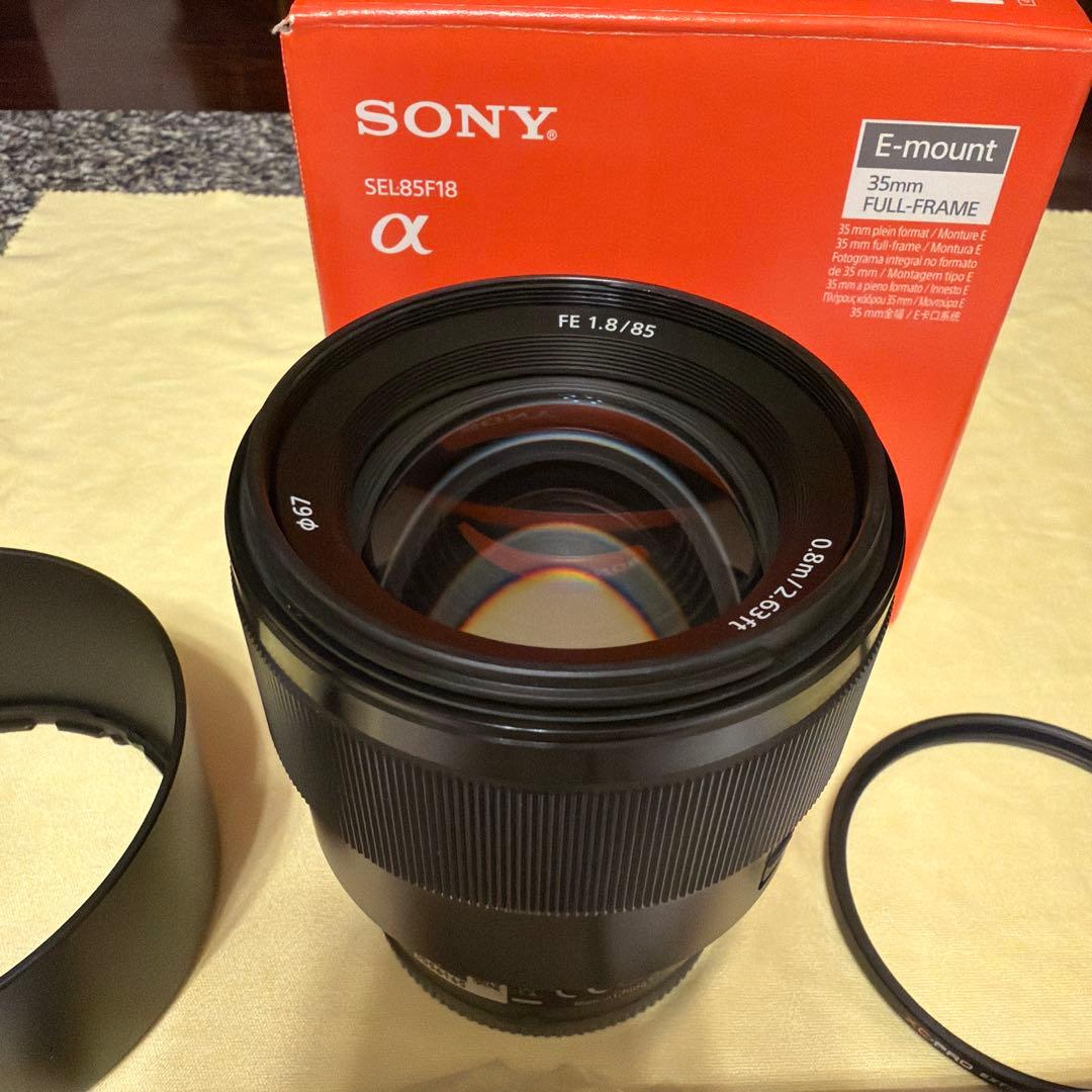 SONY FE85 F1.8 SEL85F18 フィルター付き