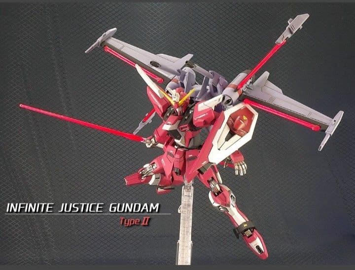 HG 1/144 インフィニットジャスティスガンダム弐式 改修 塗装済 完成品