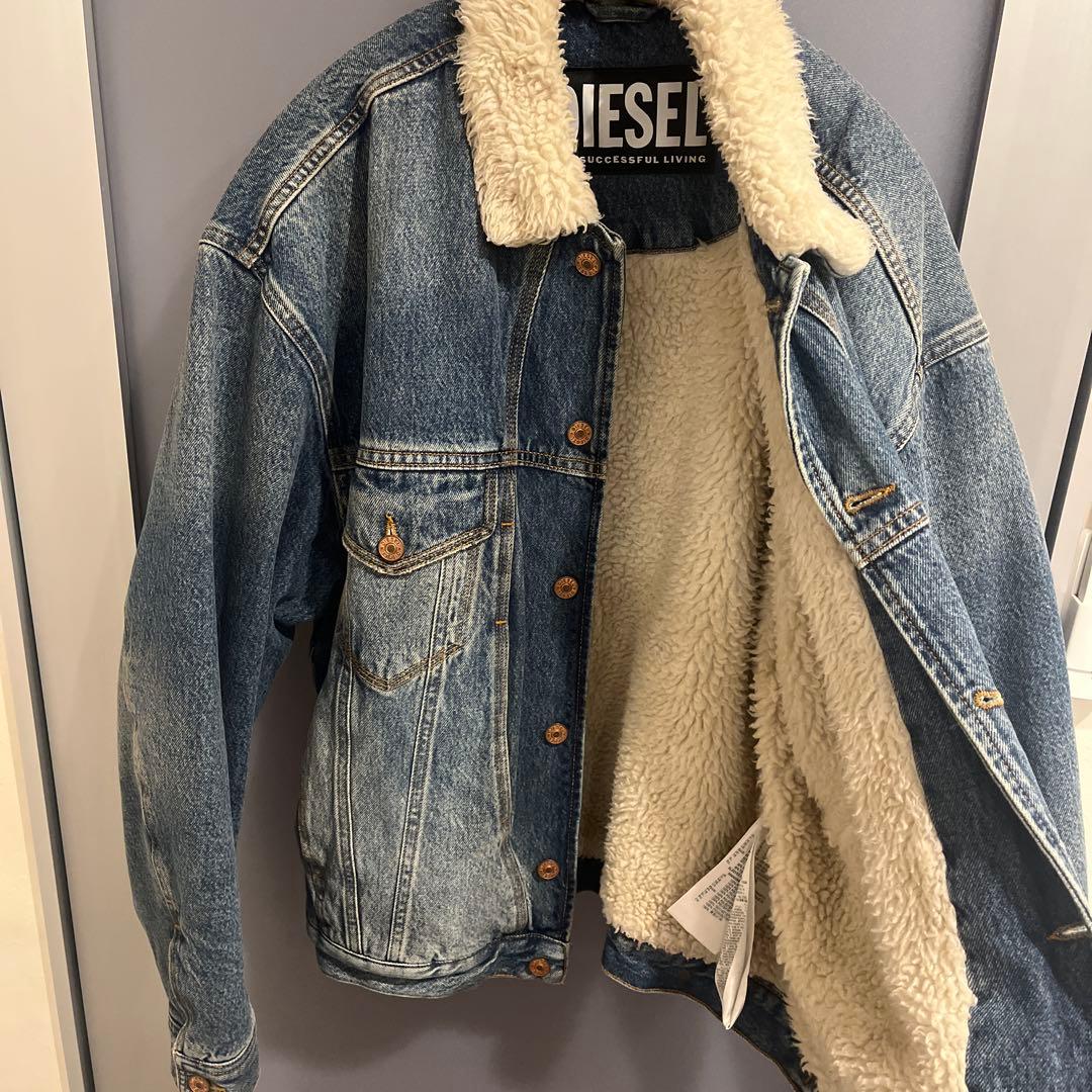 DIESEL 裏ボア付き　デニムジャケット Mサイズ