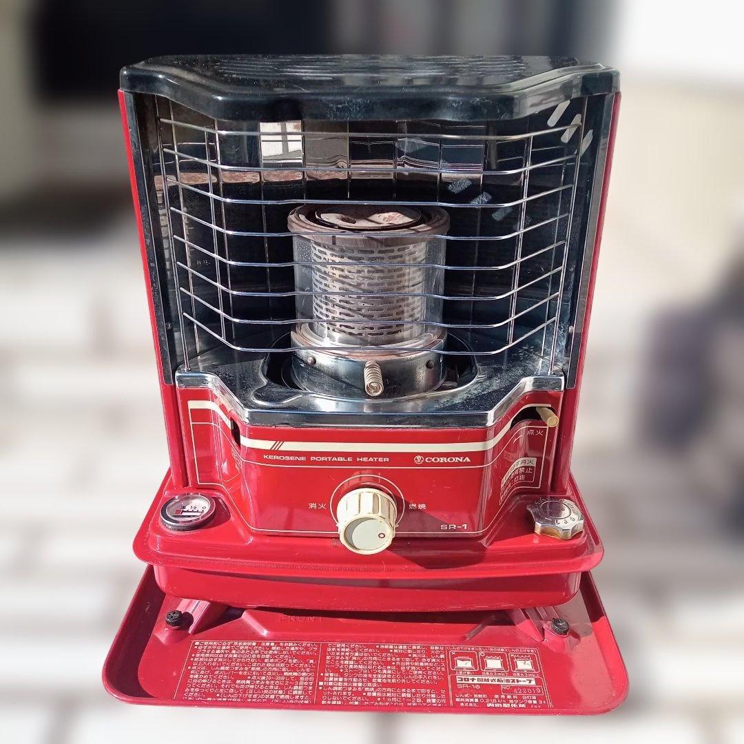 コロナ石油ストーブＳＲ―１後期型　昭和レトロタンク一体型　電子点火OK！