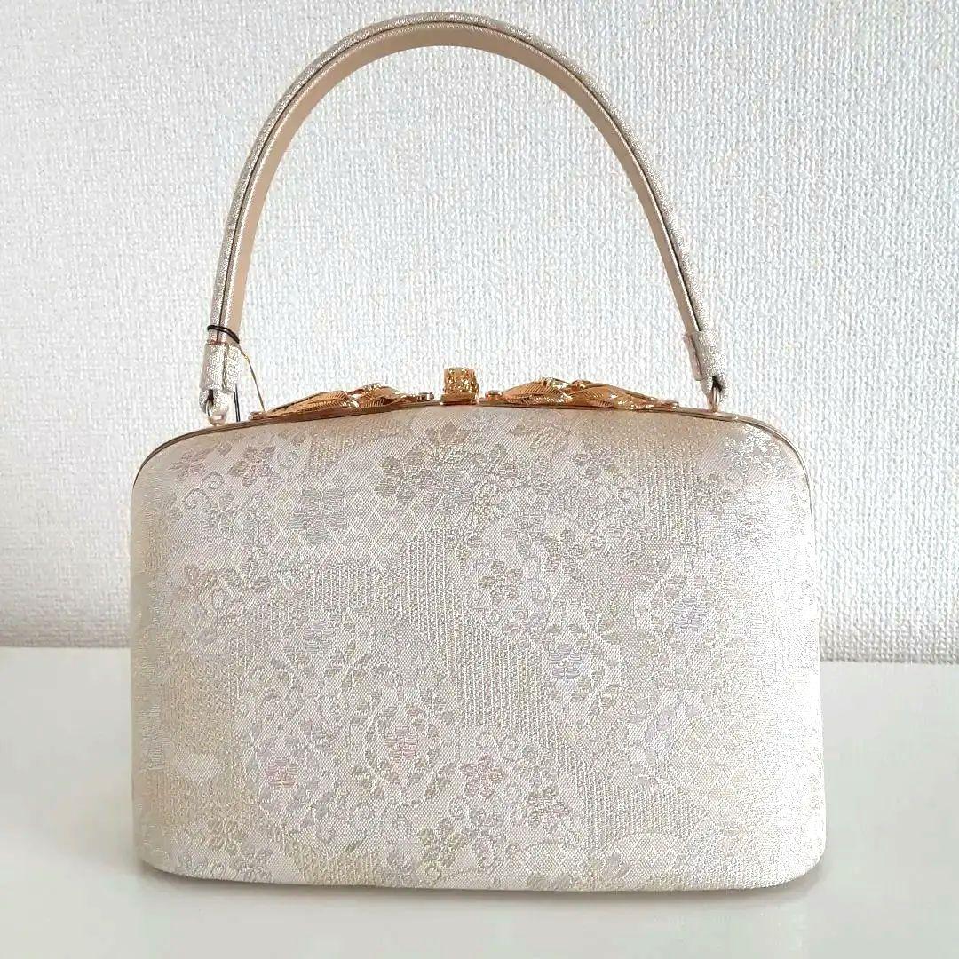 未使用 西陣織 / 印伝 彩織 Pearltone 和装用バッグ