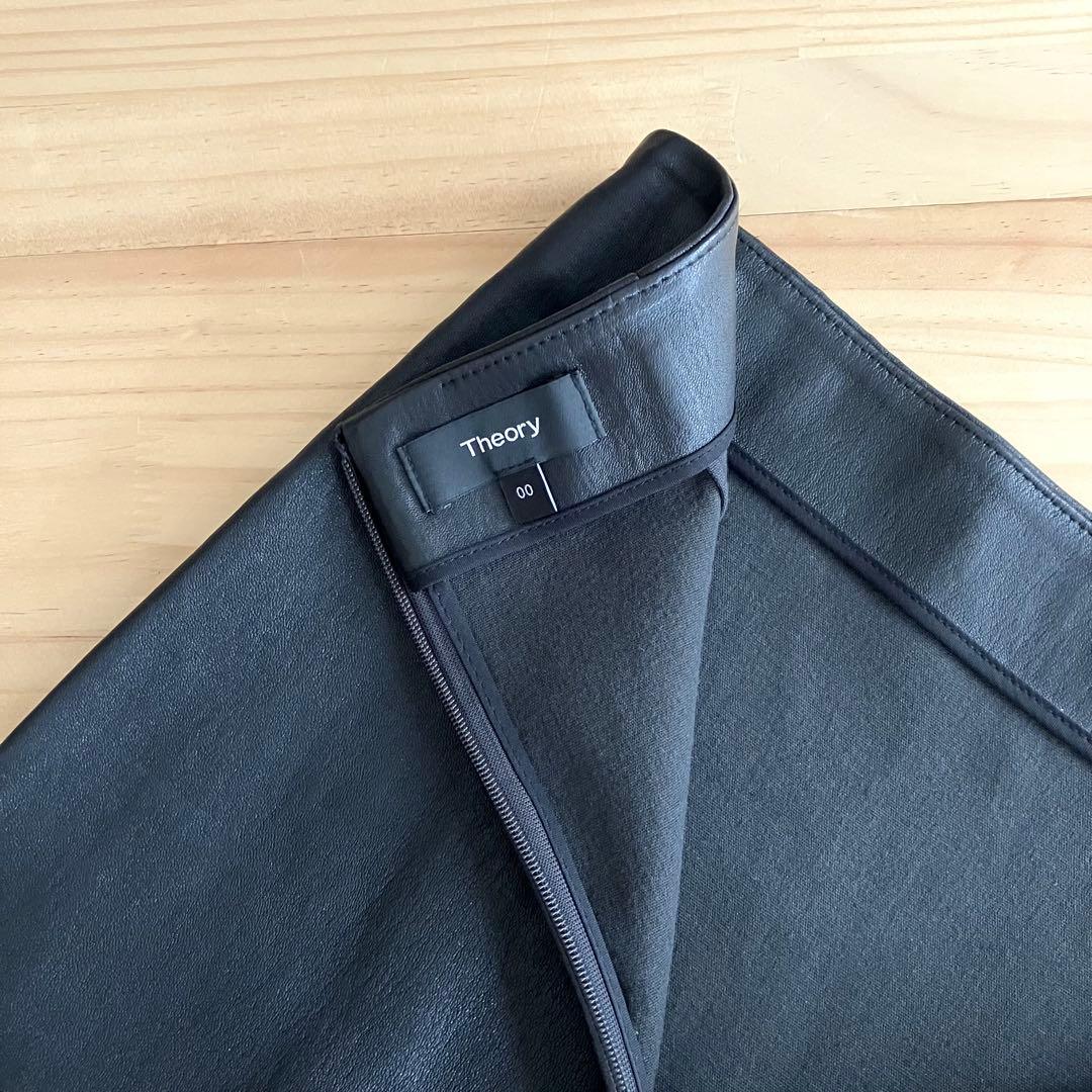 美品 theory SKINNY PENCIL SKIRT 00 XS 黒