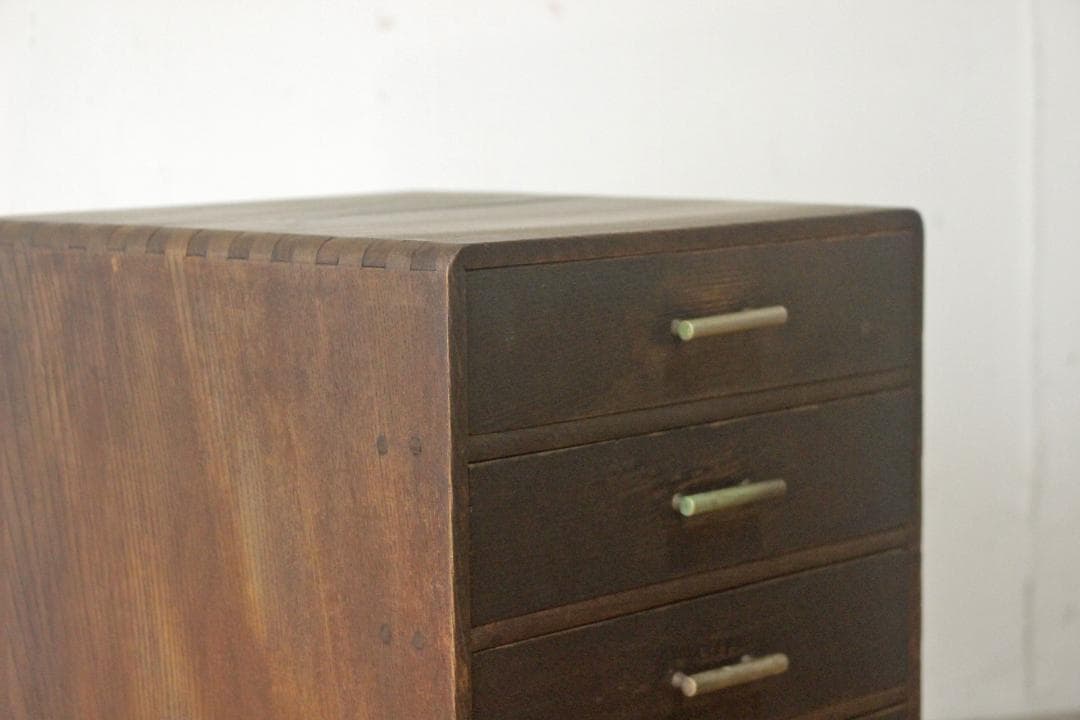 レトロ 卓上小引き出し 抽斗 5杯 収納 小物入れ レターケース B5 木製