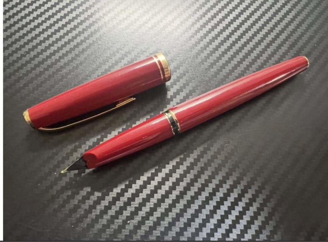 モンブラン 万年筆 美品 ジェネレーション レッド M