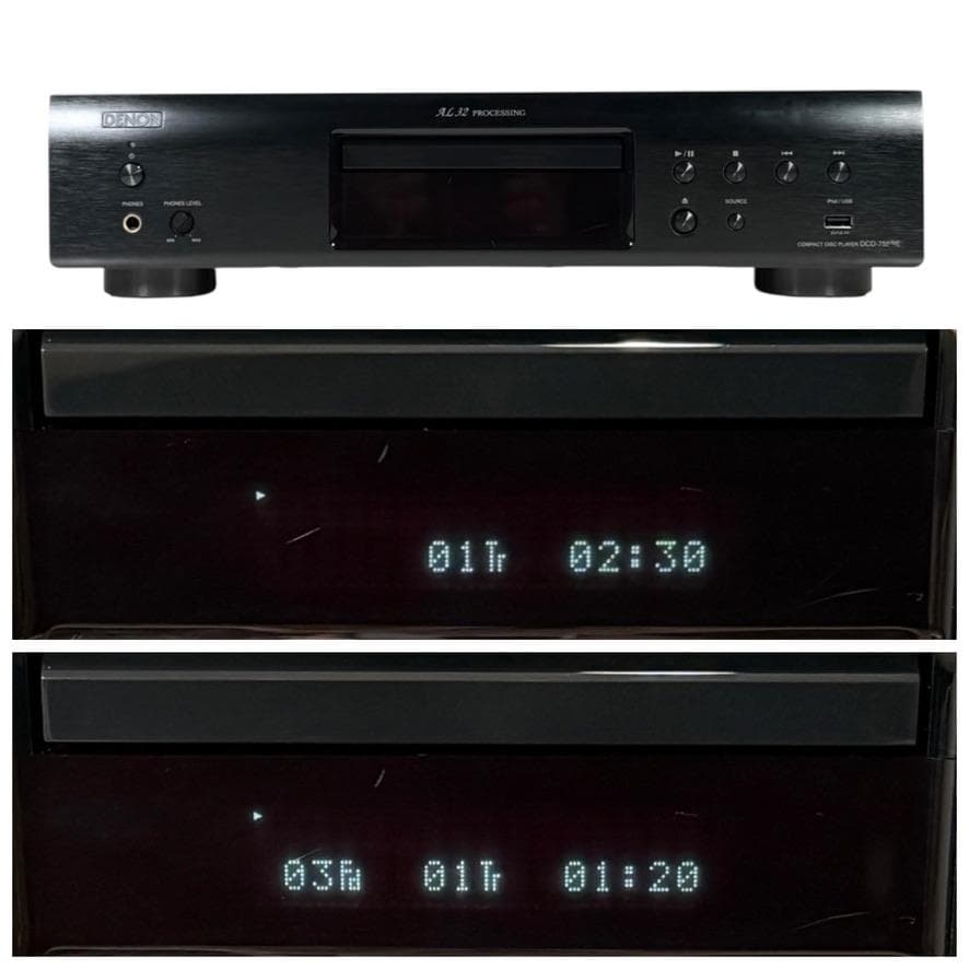 優良動作品 Denon CDプレーヤー エントリークラス DCD-755RE-K