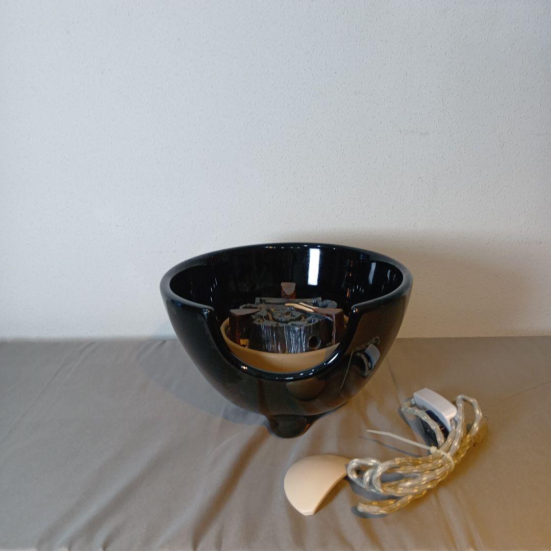 値下げ茶道具　風呂型電熱器　真塗紅鉢型　　　 敷板付