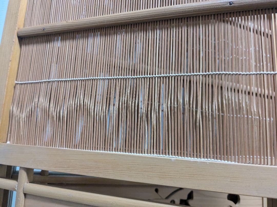 透かし彫り 簾屏風 パーテーション 衝立 間仕切り 昭和レトロ 古民家