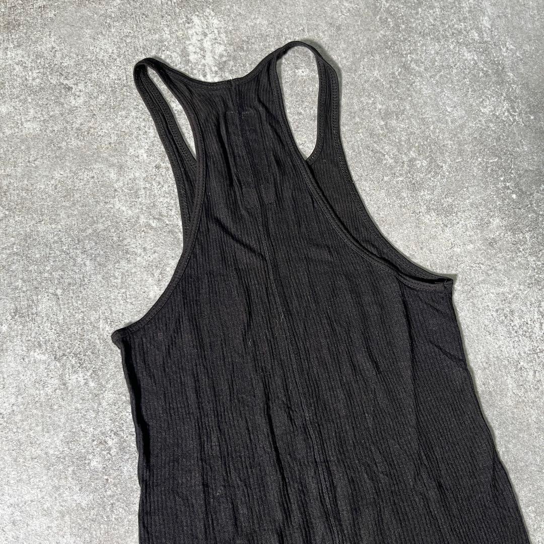 Rick Owens リブタンク　タンクトップ　レーヨン　シルク【42】正規品