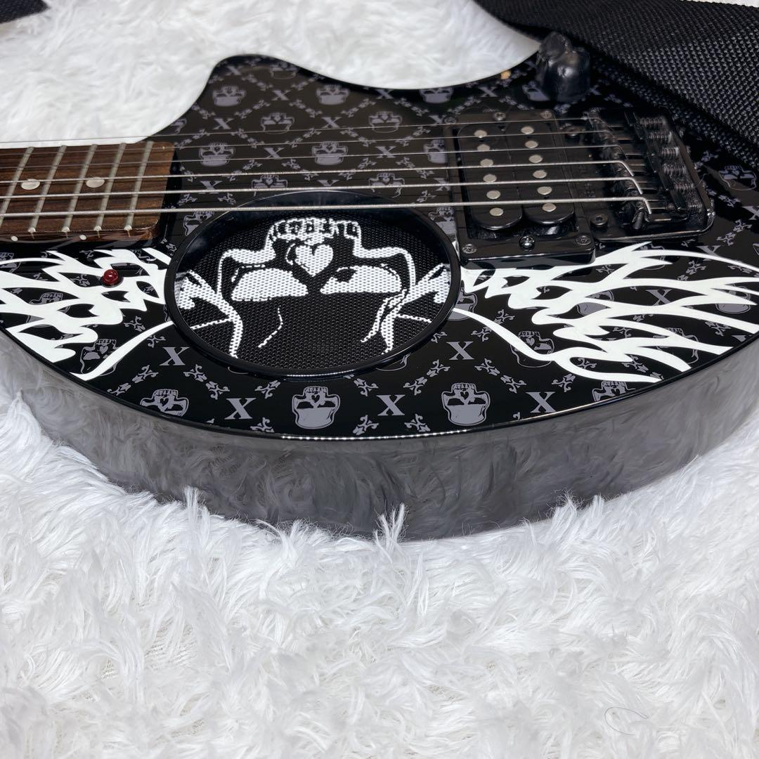 【希少】 FERNANDES ZO-3 芸達者 アンプ内蔵 スカル ブラック