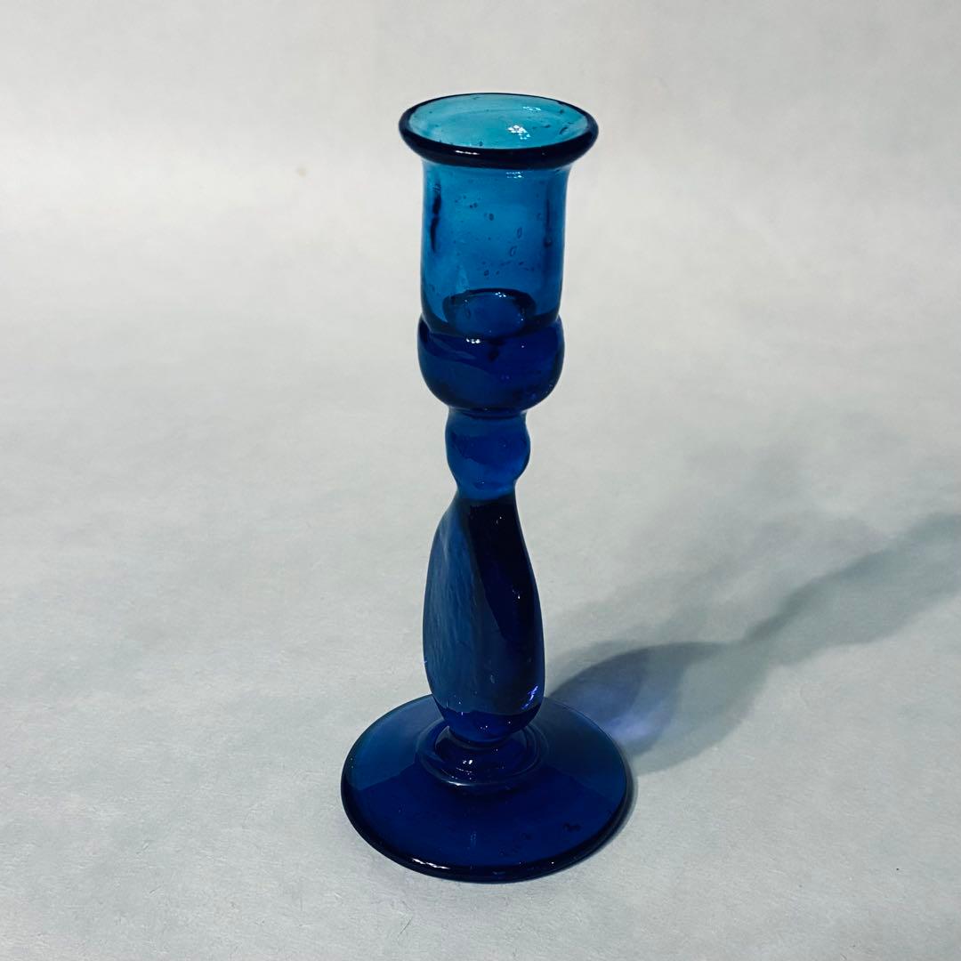 倉敷ガラス　小谷真三　キャンドルスタンド　民藝