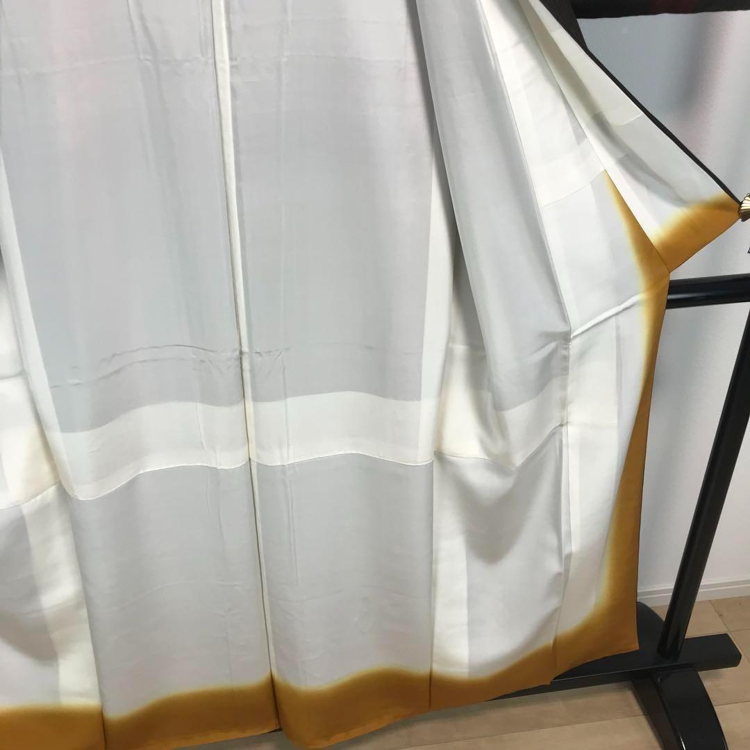 ZF-784 小紋 縦柄 ストライプ ペイズリー 高級 上質 袷 広衿