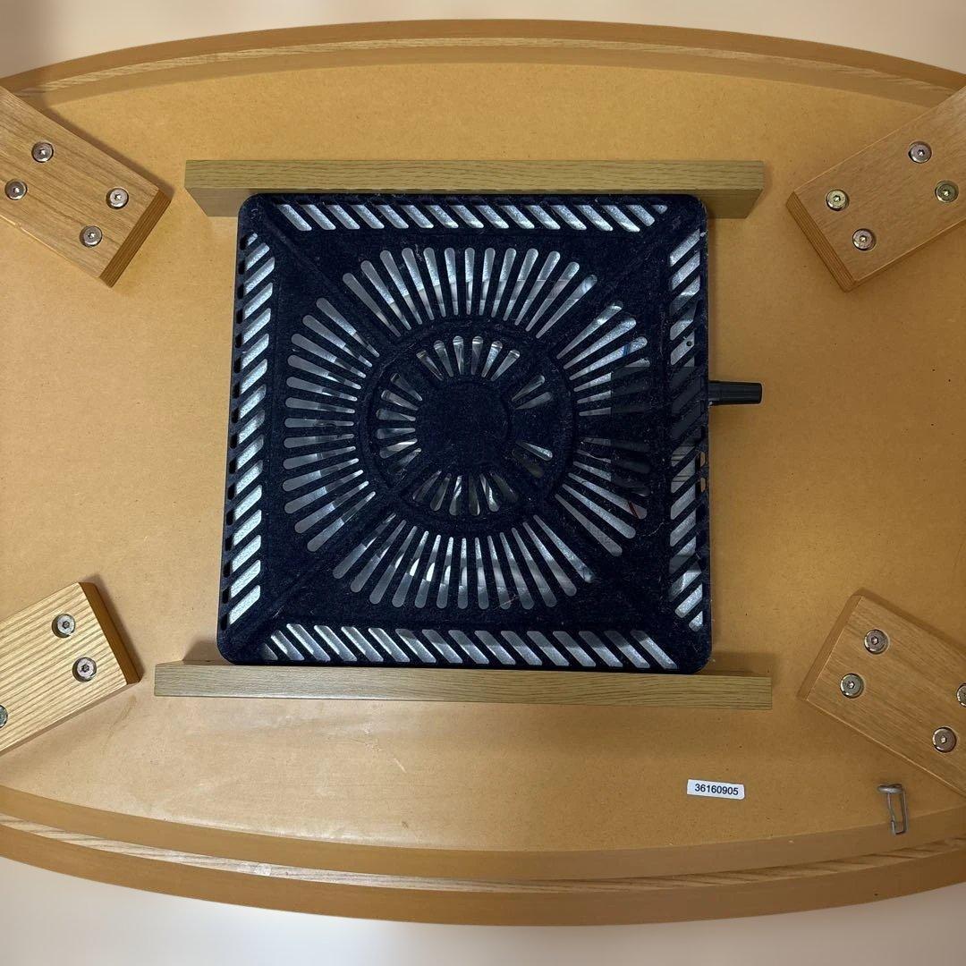 ７月末まで❗️ 無印良品 楕円こたつテーブル ナチュラル(こたつ布団付き)