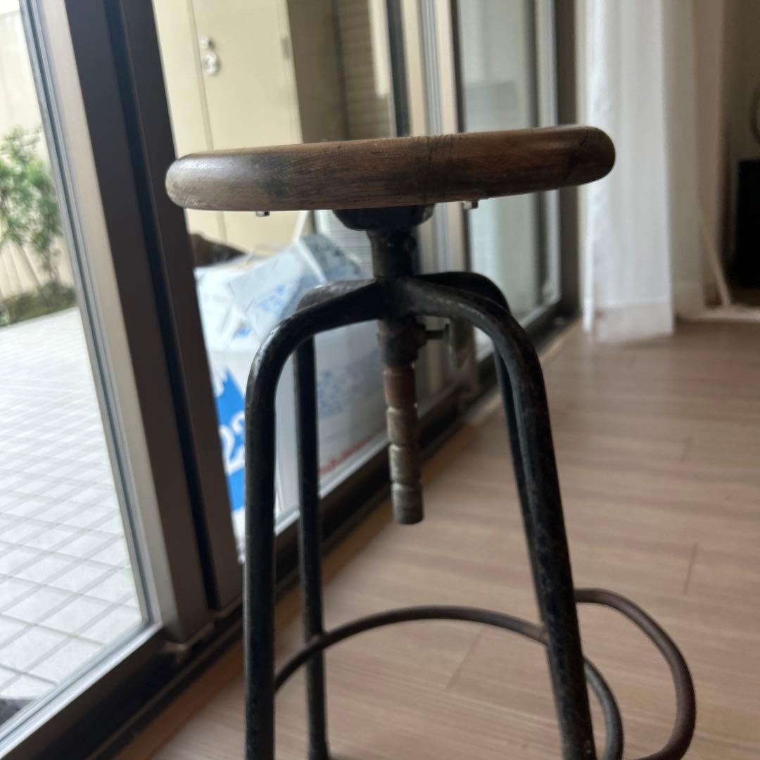 高さ調整可能 バースツール　ヴィンテージ　西海岸