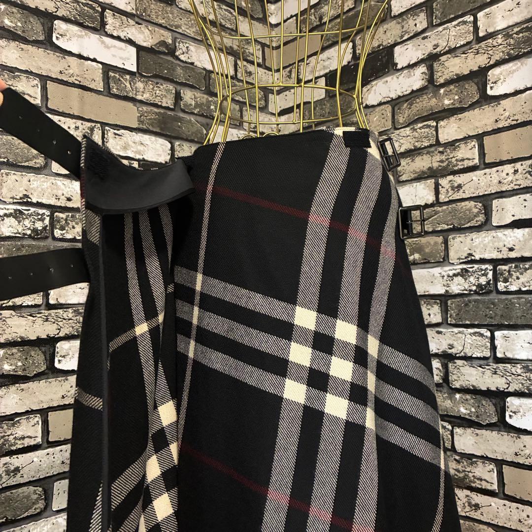 美品✨BURBERRY LONDON バーバリー 巻きスカート ノバチェック