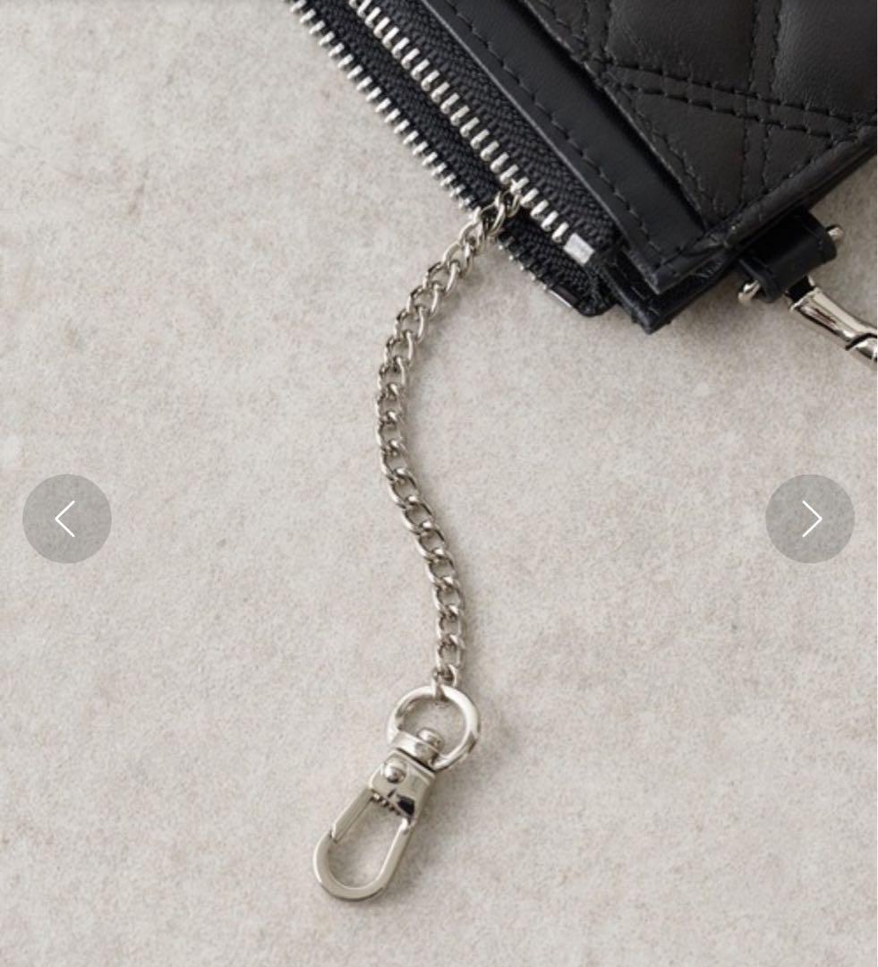 【新品】イアパピヨネ キルティングカードケース ブラック