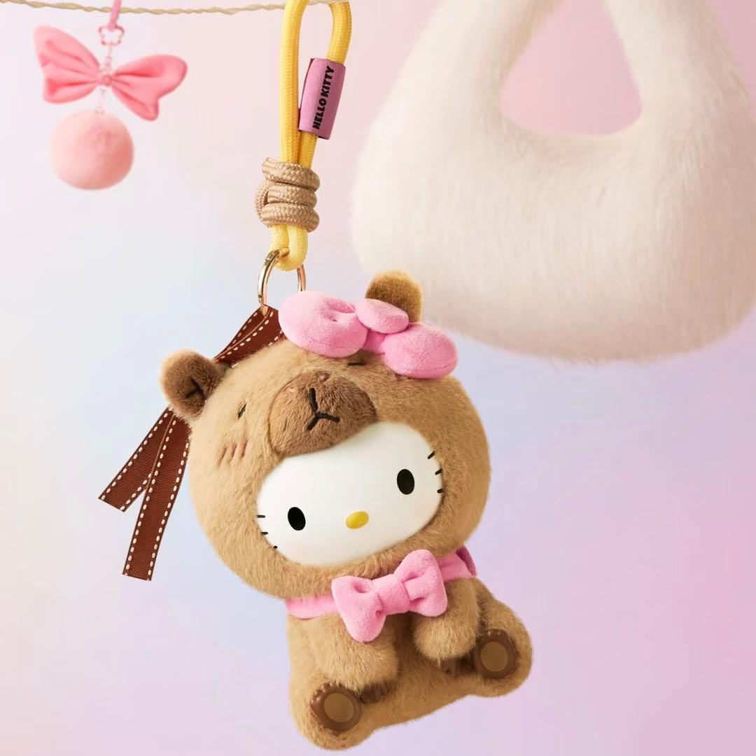 未開封品　MINISO サンリオ　カピバラ　ぬいぐるみチャーム　6点セット