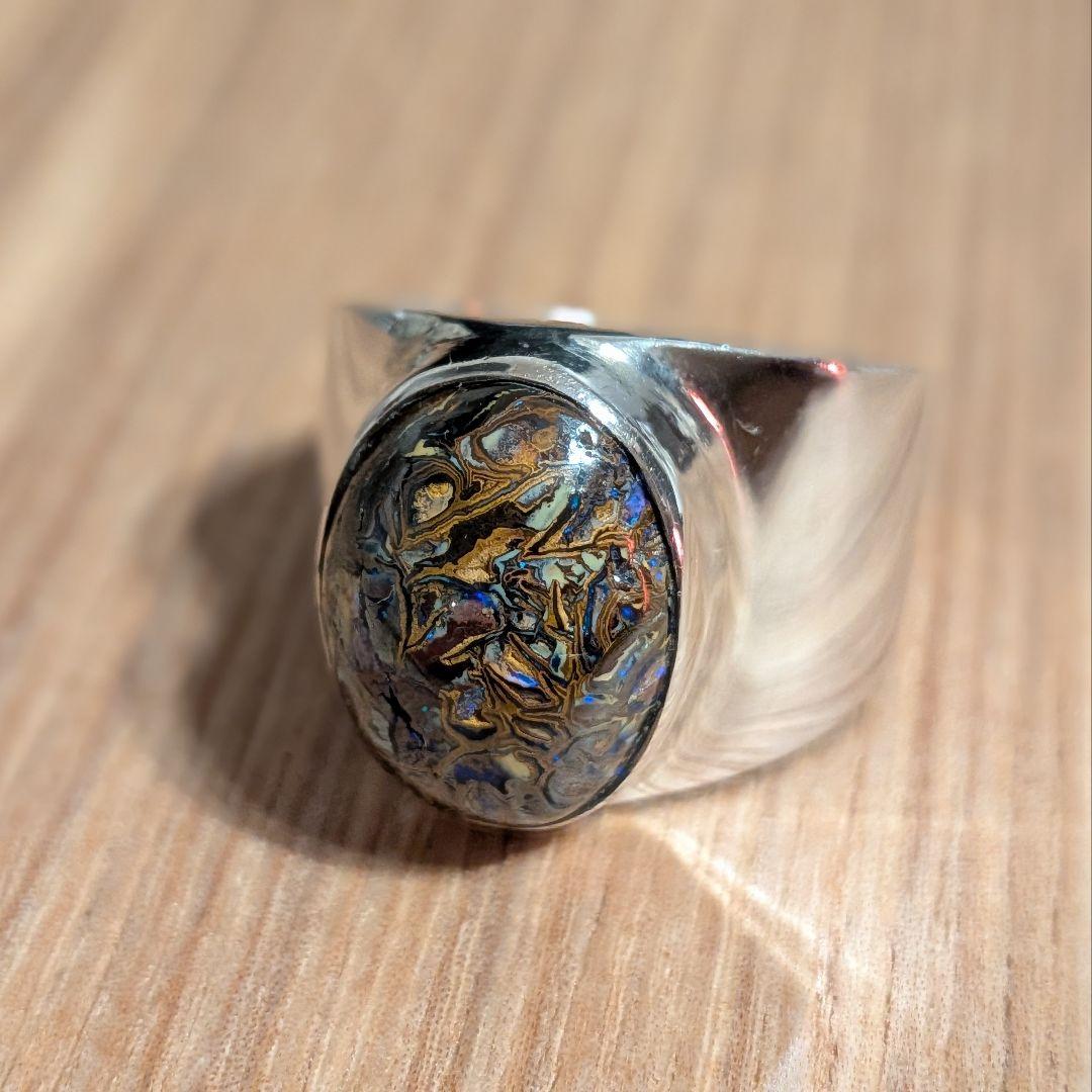 ピクチャーオパール シルバー リング