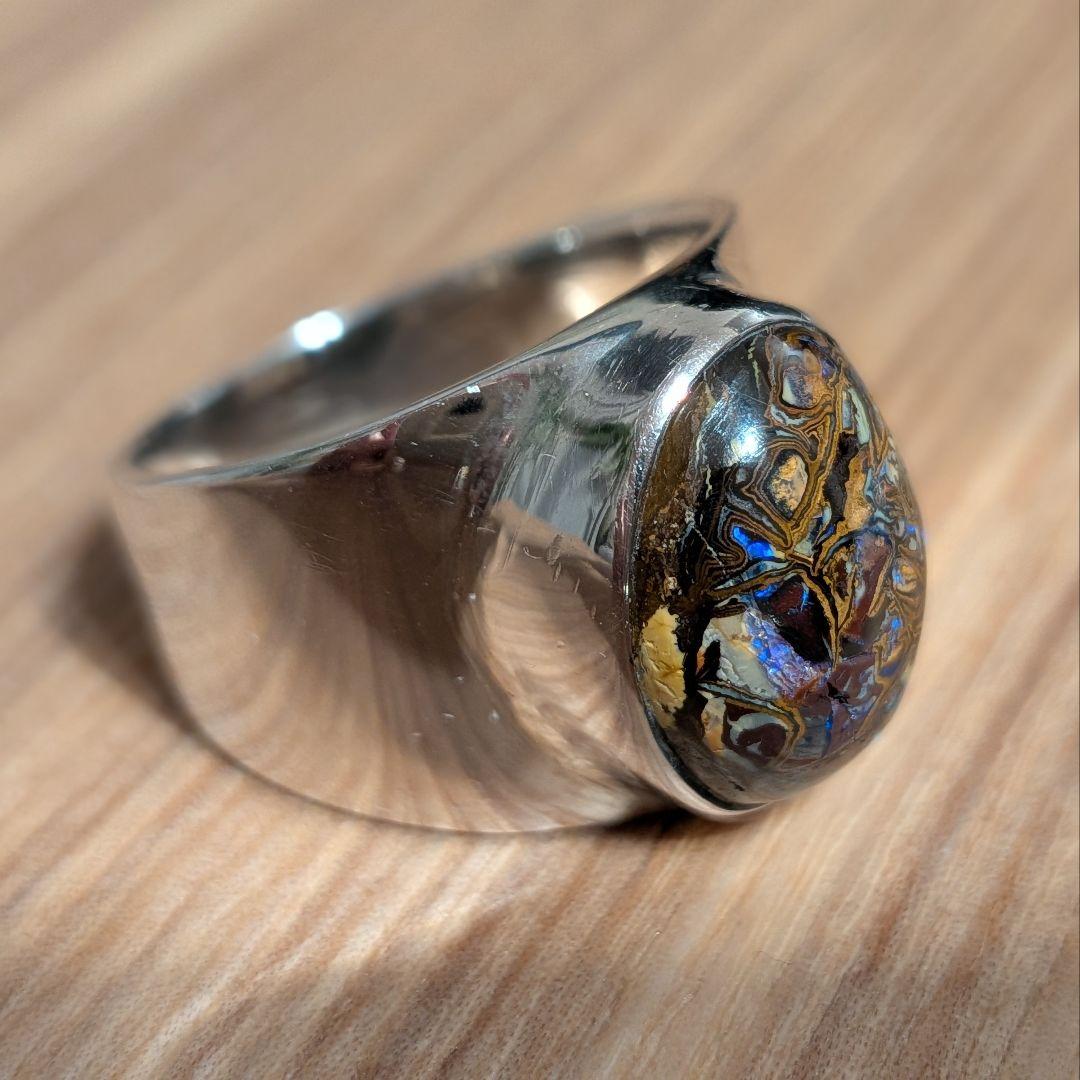 ピクチャーオパール シルバー リング