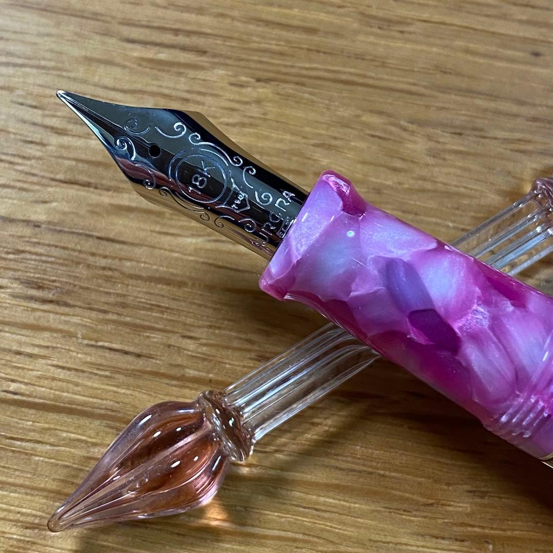 アウロラ 限定万年筆 カレイドスコーピオ ルーチェローザ EF 新品未使用