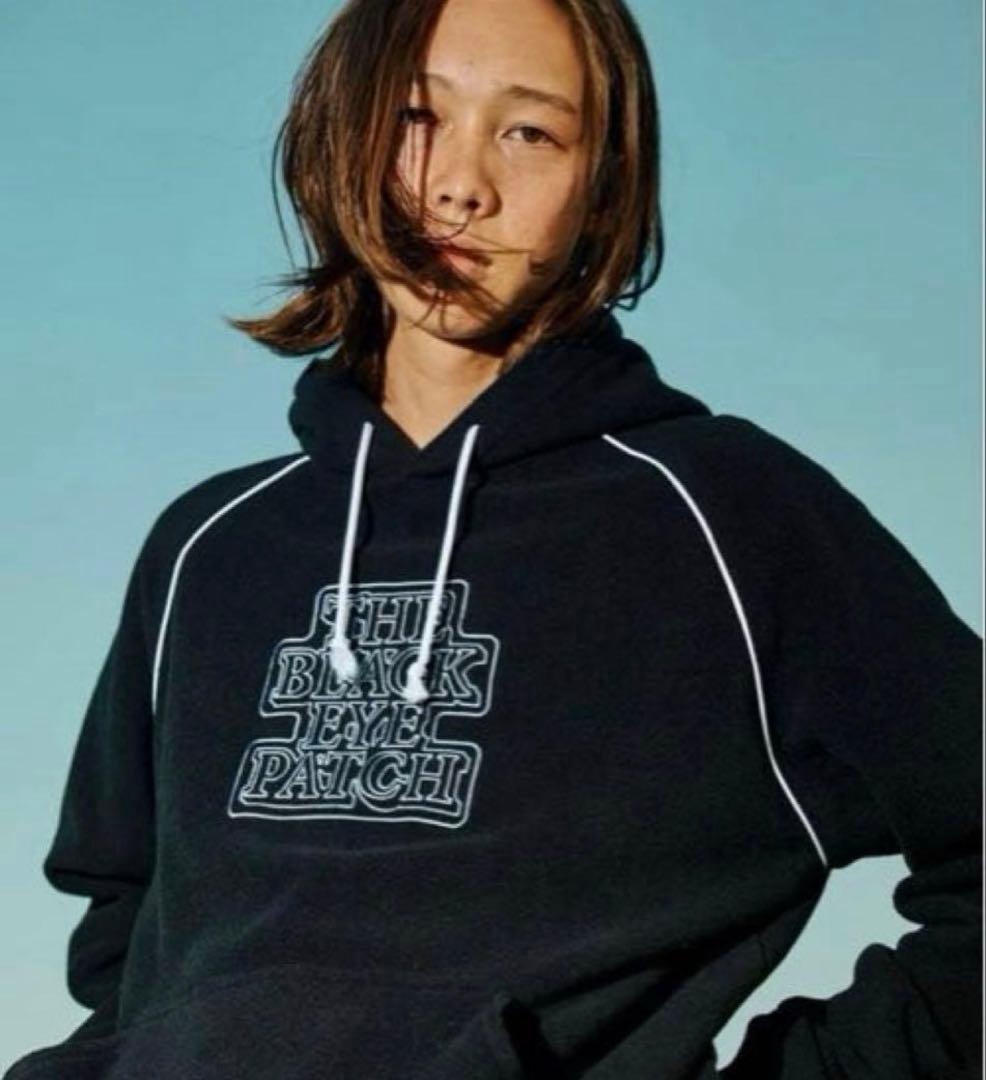 THE BLACK EYE PATCH フリース　パーカー 黒