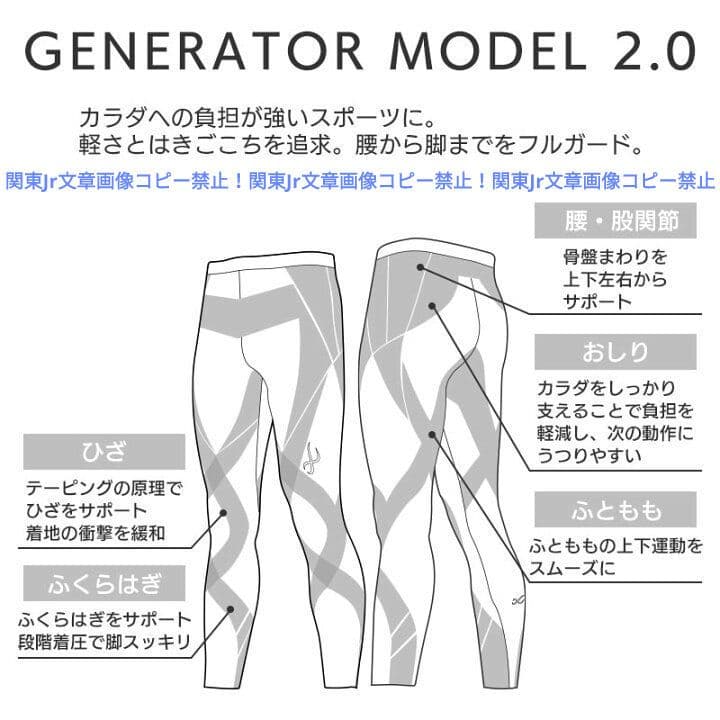 新品S 可愛柄 CW-Xジェネレーターモデル2.0 スポーツタイツ レギンス