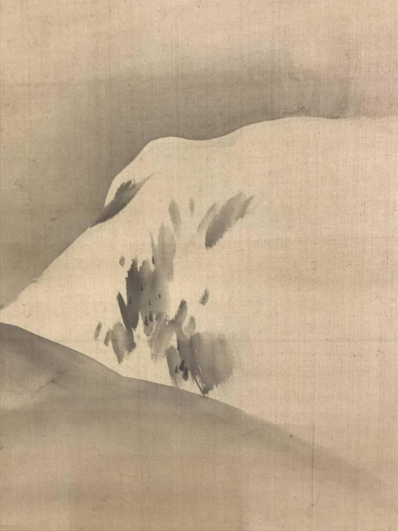 模写/松村呉春/梅林山水図/梅花山水図/正月山水図/掛軸/名家伝来/AD-988