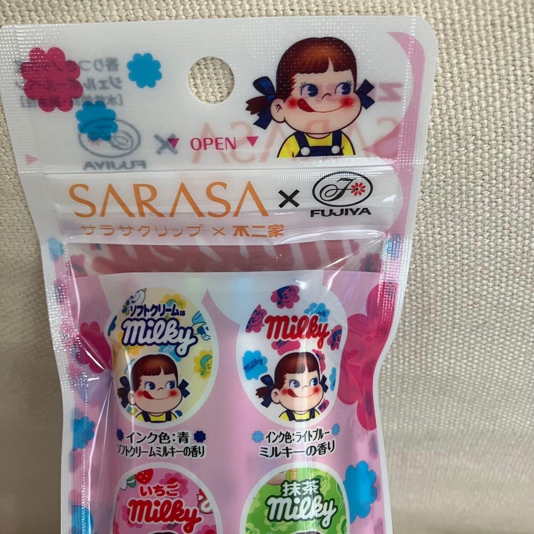 【激レア品】ZEBRA SARASA×不二家 ミルキーボールペン ペコちゃん