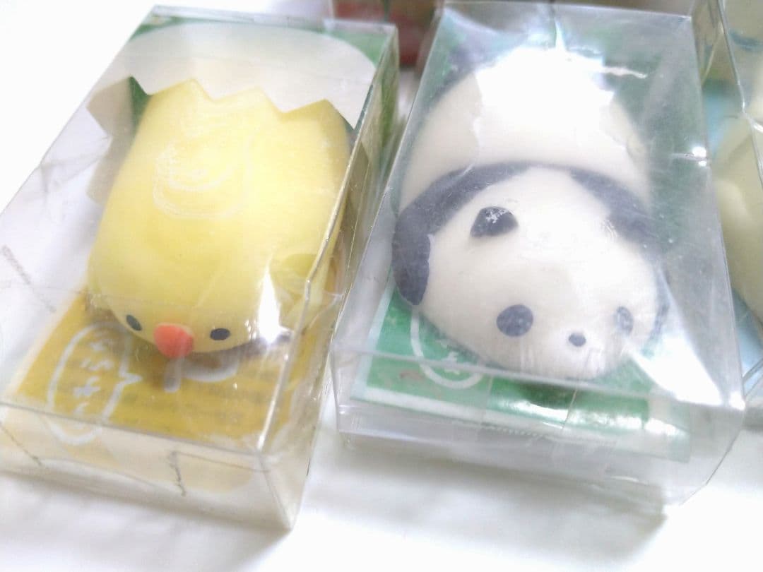 やわらかひよこ？くん　パンダさん　こいぬちゃん　ushihito　スクイーズ
